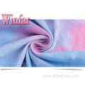 Single Jersey Tie Dye Polyester Spandex Fabric
